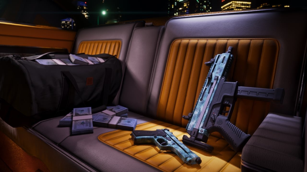 Vintage Vice City Weapon Pattern